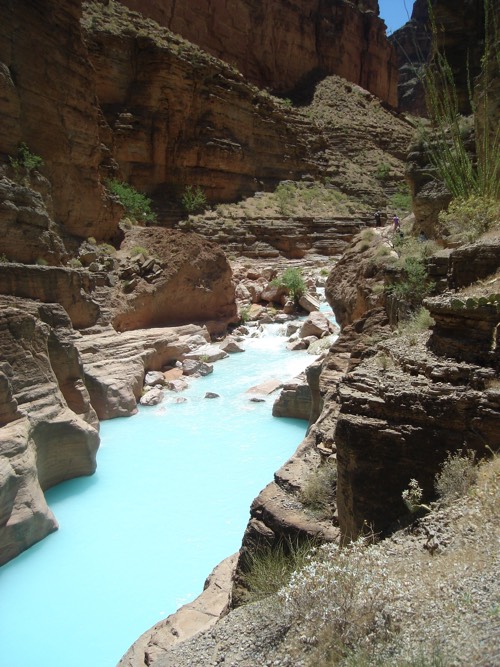 Shots of people enjoying the calm river.